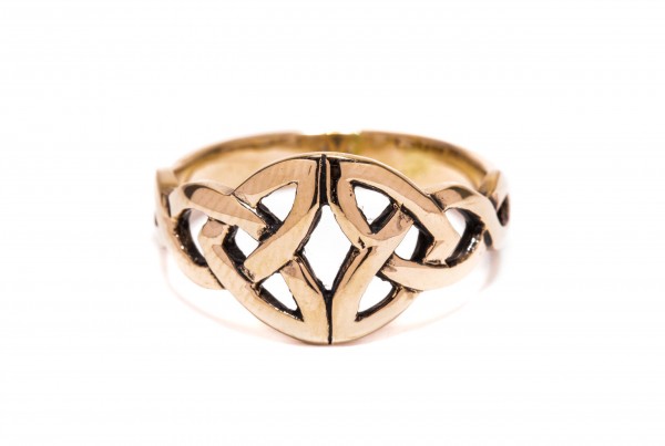 Nanina Bronze Ring im keltischen Stil - Schmuck Accessoire für Historische Gewandungen, Reenactment