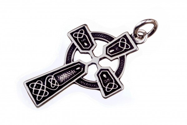 Mittelalter Kreuz, Anhänger 'Arawn Keltisches Kreuz' aus Silber 925 - Mittelalter, Larp, Reenactment