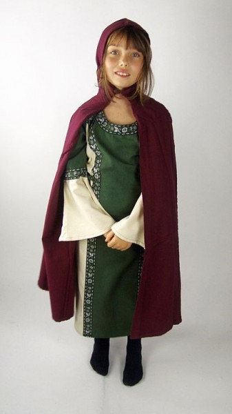 Umhang Mantel für Kinder aus Baumwolle - Gewand für Larp, Mittelalter und Fantasy Kostüme