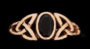 Celtic Ring Celtic Myth Schwarz, Bronze - Schmuck Accessoire für Historische Gewandungen, Reenactmen
