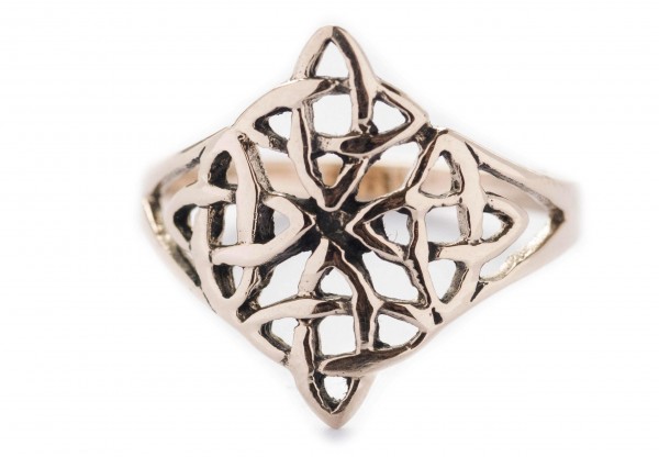 Taina Bronze Ring im keltischen Stil - Schmuck Accessoire für Historische Gewandungen, Reenactment u