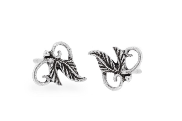 925 Sterling Silber Ohrringe mit bezaubernden Blättern