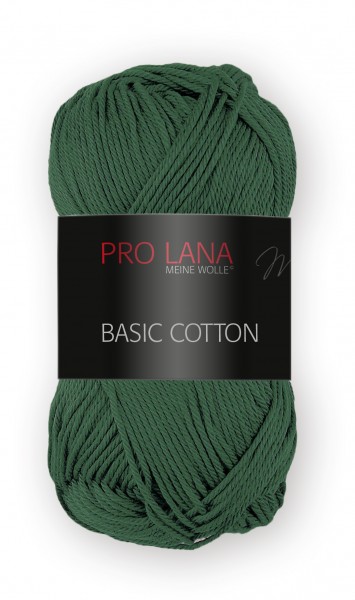 Basic Cotton Farbe: 72 waldgrün von Pro Lana 100 % Baumwolle