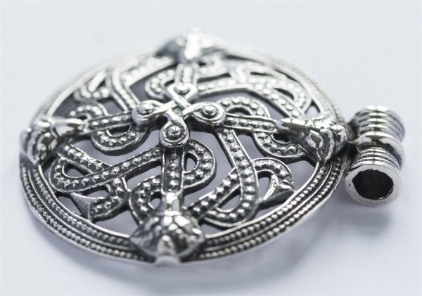 Wikinger Anhänger 'Viking Cross Groß' aus Silber 925 - Mittelalter, Larp, Reenactment Schmuck