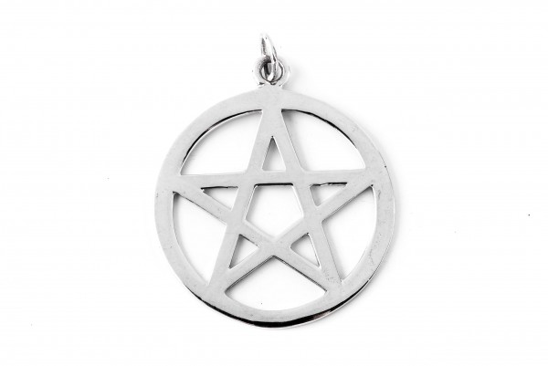 Keltisches Amulett, Anhänger 'Pentagramm Groß' aus Silber 925- Mittelalter, Larp, Reenactment Schmuc