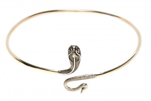 Oberarmreif Bronze 'Schlange der Medusa' - Bronze- und Silberschmuck für Reenactment, LARP und Fanta