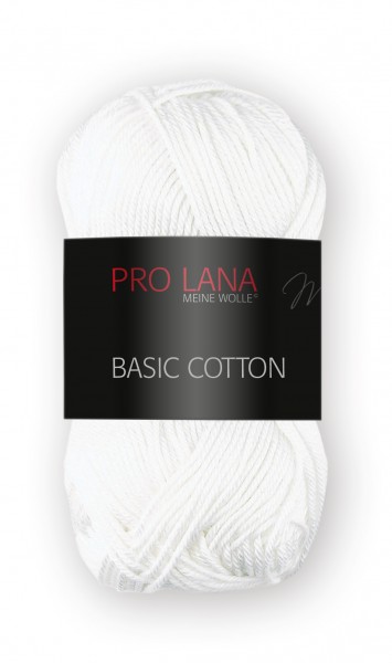 Basic Cotton Farbe: weiß von Pro Lana 100 % Baumwolle