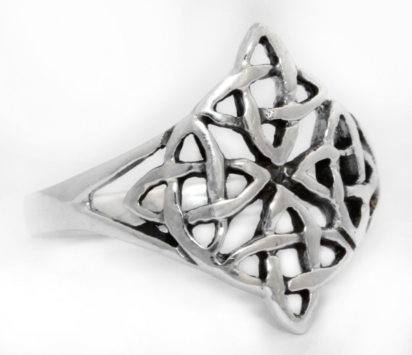 Taina Silber 925 Ring im keltischen Stil - Schmuck Accessoire für Historische Gewandungen, Reenactme