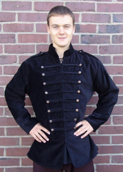 Jacke im Uniformstil aus Samt- Gewand für Mittelalter und Larp Kostüme und Fantasy