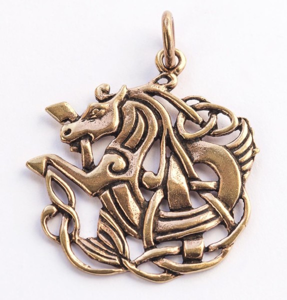 Keltisches Amulett, Anhänger Gultoppr aus Bronze- Mittelalter, Larp, Reenactment Schmuck