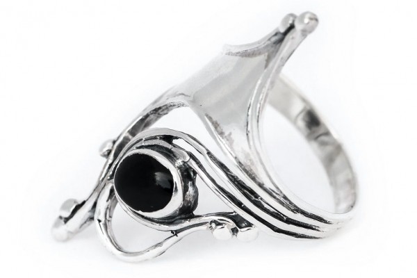 Ring mit Onyx 'Venice' Silberschmuck Silber