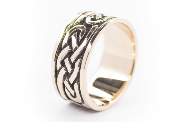 Thoran Bronze Ring im keltischen Stil - Schmuck Accessoire für Historische Gewandungen, Reenactment