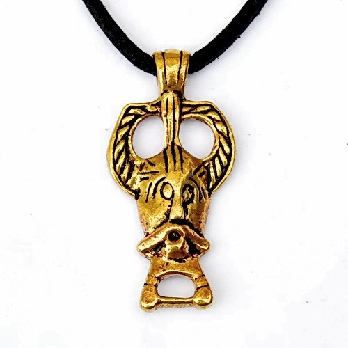 Bronze Anhänger 'Odin von Ribe' - Accessoire, Schmuck für Mittelalter, LARP und Alltag