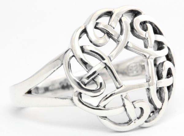 Blume des Lebens Silber 925 Ring im keltischen Stil - Schmuck Accessoire für Historische Gewandungen