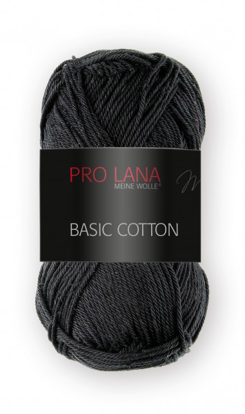 Basic Cotton Farbe: 99 schwarz von Pro Lana 100 % Baumwolle