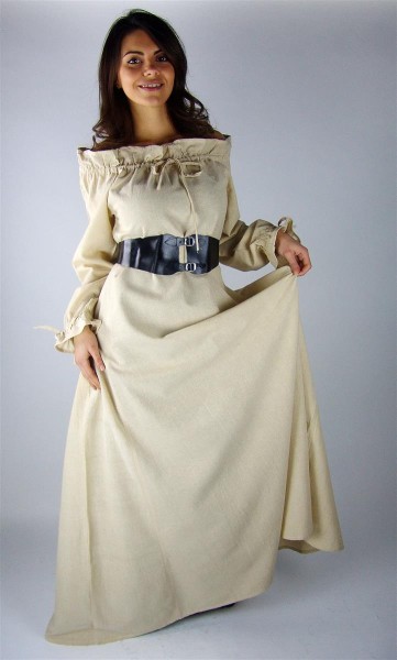 Mittelalterkleid Unterkleid "Renate" langarm bodenlang