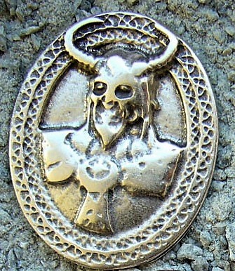 Viking God Loki, silberfarbener Beschlag