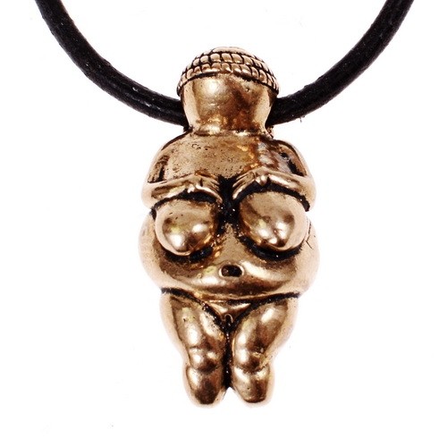 Venus von Willendorf Anhänger - Bronze Anhänger Replik