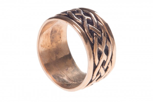 Taranis Bronze Ring im keltischen Stil - Schmuck Accessoire für Historische Gewandungen, Reenactment
