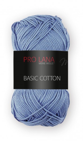 Basic Cotton Farbe: 55 graublau von Pro Lana 100 % Baumwolle