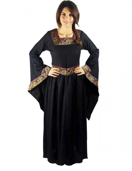 Mittelalterkleid 'Barbelin' mit breiter Bordüre