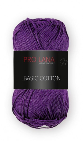 Basic Cotton Farbe: 47 purpur von Pro Lana 100 % Baumwolle