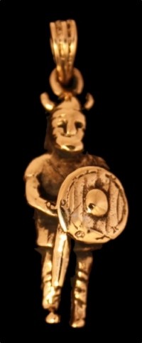 Wikinger Anhänger 'Arace - Krieger' aus Bronze - Mittelalter, Larp, Reenactment Schmuck