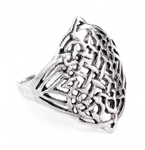 Mira Silber 925 Ring im keltischen Stil - Schmuck Accessoire für Historische Gewandungen, Reenactmen