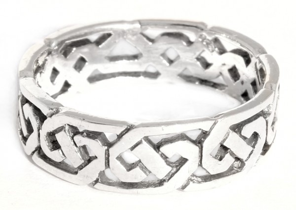 Svana Silber 925 Ring im keltischen Stil - Schmuck Accessoire für Historische Gewandungen, Reenactme