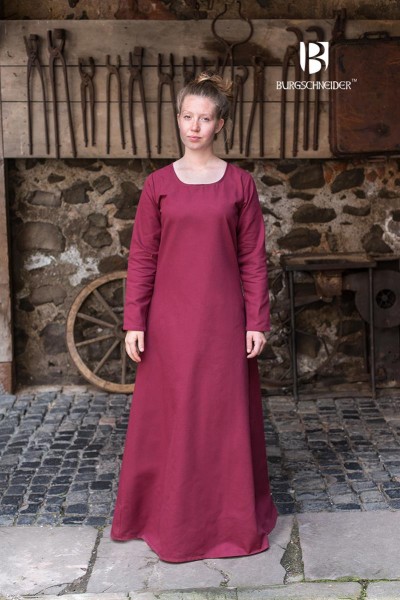 Unterkleid Freya, Bordeaux Mittelalterliches vom Burgschneider