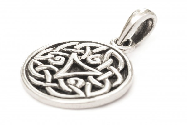 Keltisches Amulett, Anhänger 'Carlin - Keltisches Triskel' aus Silber 925- Mittelalter, Larp, Reenac
