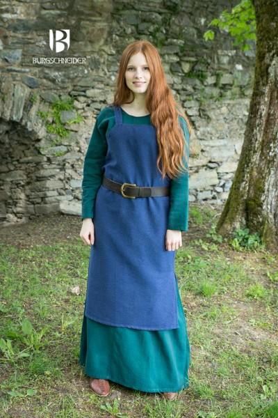 Wikingerkleid Frida, Blau Mittelalterliches vom Burgschneider