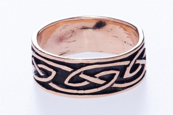 Keltoi Bronze Ring im keltischen Stil - Schmuck Accessoire für Historische Gewandungen, Reenactment