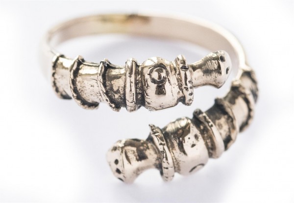 Anderswelt Bronze Ring im keltischen Stil - Schmuck Accessoire für Historische Gewandungen, Reenactm