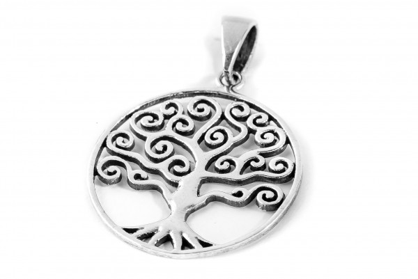Amulett, Anhänger 'Maja Baum des Lebens' aus Silber 925 - Mittelalter, Larp, Fantasy Schmuck