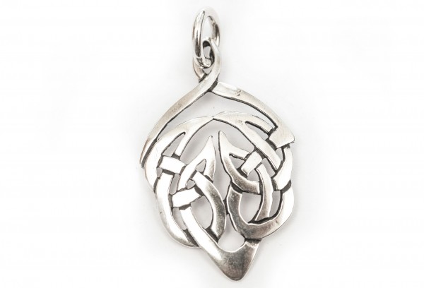 Keltisches Amulett, Anhänger 'Bran - Keltischer Kraftvogel' aus Silber 925- Mittelalter, Larp, Reena