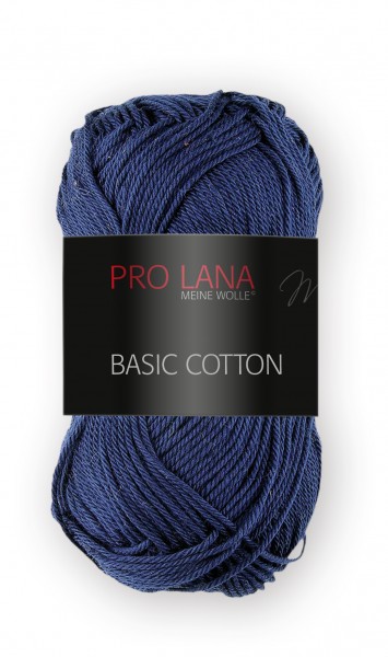 Basic Cotton Farbe: 50 marineblau von Pro Lana 100 % Baumwolle