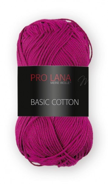 Basic Cotton Farbe: 34 fuchsia von Pro Lana 100 % Baumwolle