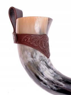 Horn mit geprägtem Halter "keltisch" Bild 5