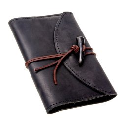 Leder-Buchhülle mit Notizbuch - klein Bild 3