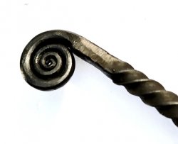 Mittelalterliche Braten-Gabel aus Eisen Bild 2