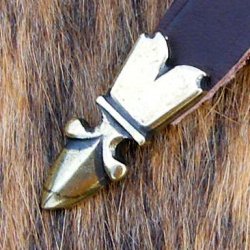 Mittelalter-Gürtel 1,5 cm / Ende + Nieten Bild 3