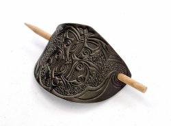 Geprägte Haarspange "Fächer" - Stift Bild 3