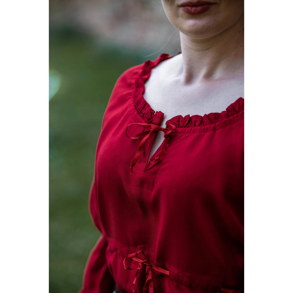 Bluse 'Victoria' mit Raffärmeln - Larp und Mittelalter Gewand