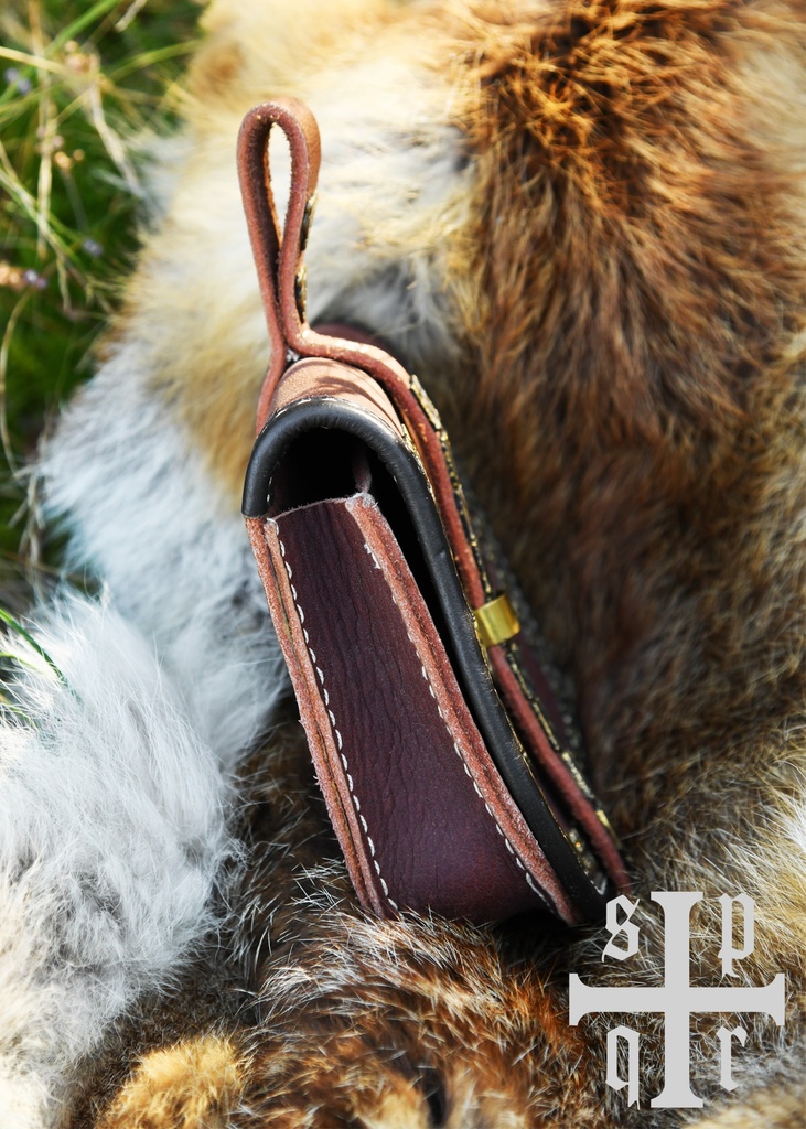 Birka Tasche, Wikinger-Gürteltasche aus Leder