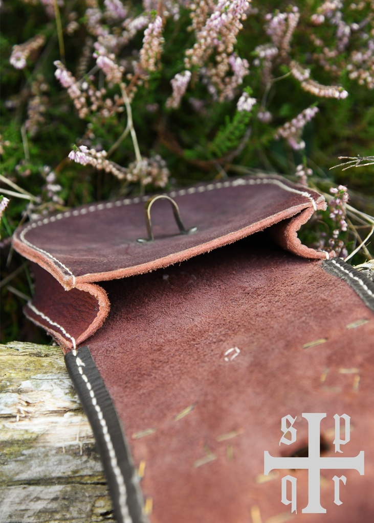 Birka Tasche, Wikinger-Gürteltasche aus Leder