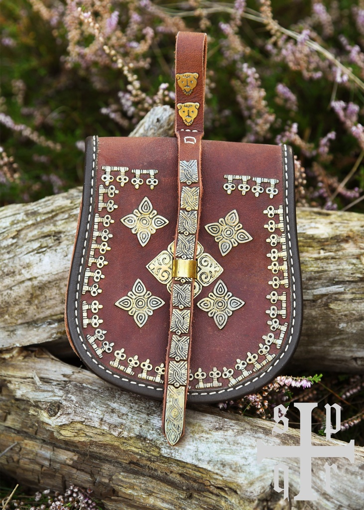 Birka Tasche, Wikinger-Gürteltasche aus Leder