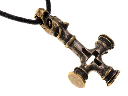 Anhänger 'Wolfskreuz Thorshammer, groß' - Accessoire, Schmuck für Mittelalter, LARP und Alltag