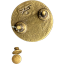 VEGVISIR, altmessingfarbener Beschlag