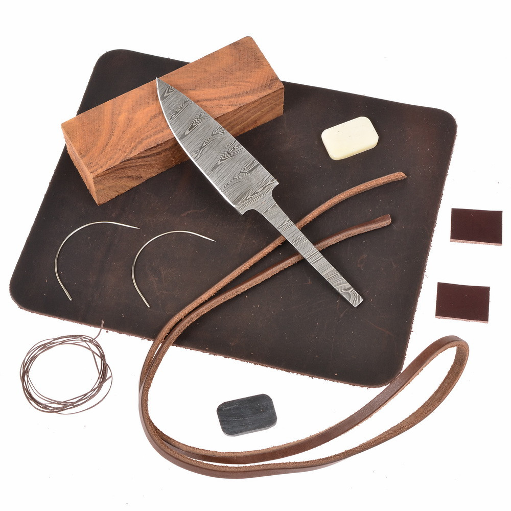 Messerbausatz 'Skinner' / Damast - 17 cm 2